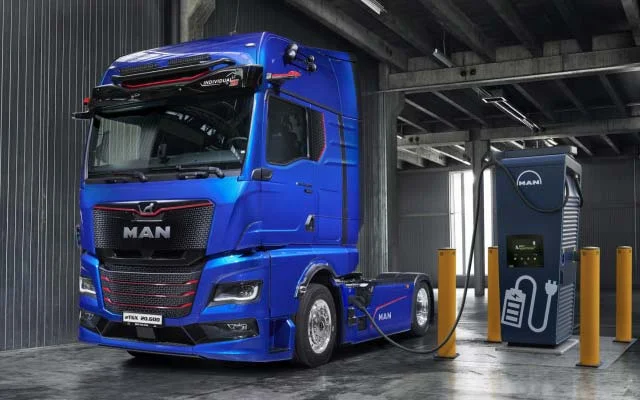 MAN eTGX Electric Truck: Enhanced Range and Charging Capabilities