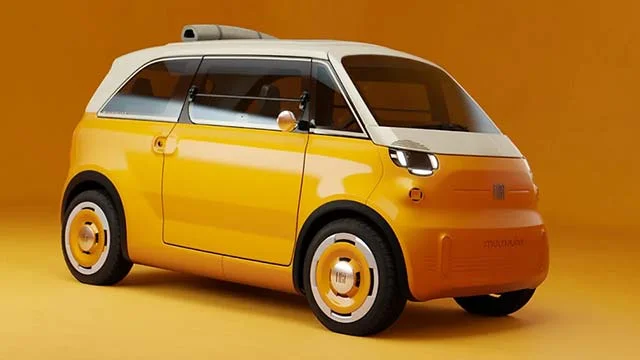 FIAT Multiplina Concept Packs Four Seats Into a 3-Metre Electric Quadricycle